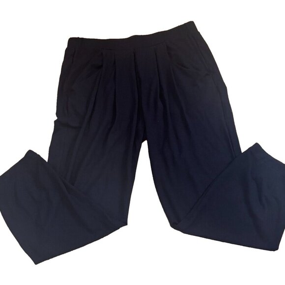 Eileen Fisher Petite Womens Sz PS Black Pull On SOFT Stretch Pants w/ Pockets - Picture 1 of 3